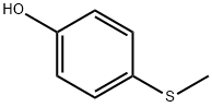 4-(甲硫基)苯酚 结构式