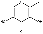 4H-Pyran-4-one, 3,5-dihydroxy-2-methyl- Struktur