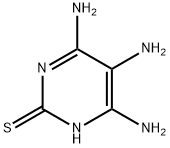 4,5,6-トリアミノ-2(1H)-ピリミジンチオン 化学構造式