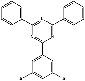 2-(3,5-Dibromophenyl)-4,6-diphenyl-1,3,5-triazine Structure