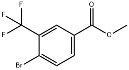甲基-4-溴-3-(三氟甲基)苯甲酸甲酯, 107317-58-8, 结构式