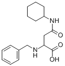 2-BENZYLAMINO-N-CYCLOHEXYL-SUCCINAMIC ACID Struktur