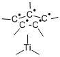 (Trimethyl)pentamethylcyclopentadienyltitanium (IV) Structure