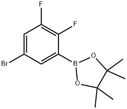 5-BROMO-2,3-DIFLUOROPHENYLBORONIC ACID, PINACOL ESTER,1073339-12-4,结构式