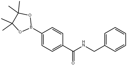 4-(苯甲基氨酰基)苯硼酸频哪酯,1073353-57-7,结构式