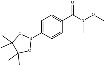 N-Methoxy-N-methyl-4-(4,4,5,5-tetramethyl-1,3,2-dioxaborolan-2-yl)benzamide Structure