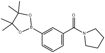 3-(吡咯烷-1-羰基)苯硼酸频哪酯,1073353-61-3,结构式