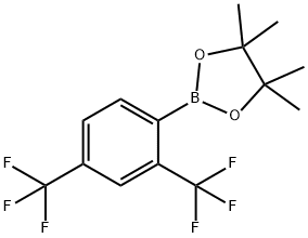 2,4-ビス(トリフルオロメチル)フェニルボロン酸ピナコールエステル 化学構造式