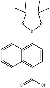 4-カルボキシナフタレン-1-ボロン酸ピナコールエステル 化学構造式