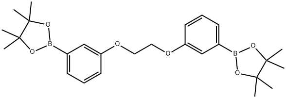 1,2-Bis(3-(4,4,5,5-tetramethyl-1,3,2-dioxaborolan-2-yl)phenoxy)ethane Structure