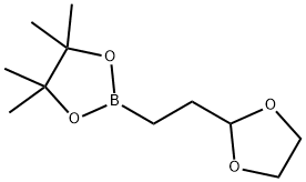 2-(1,3-二氧戊环-2-基)-1-乙基硼酸频哪醇酯, 1073354-07-0, 结构式