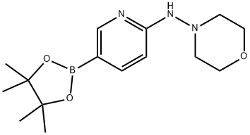 6-(4-吗啡氨基)吡啶-3-硼酸频哪酯, 1073354-38-7, 结构式
