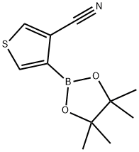 3-CYANOTHIOPHENE-4-BORONIC ACID PINACOL ESTER Structure