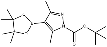 1-BOC-3,5-二甲基吡唑-4-硼酸频那醇酯, 1073354-70-7, 结构式