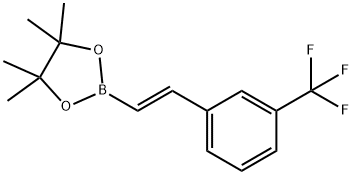 E-2-(3-トリフルオロメチルフェニル)ビニルボロン酸ピナコールエステル 化学構造式