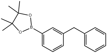 3-ベンジルフェニルボロン酸ピナコールエステル 化学構造式