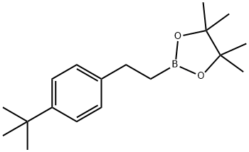 2-(4-tert-Butylphenyl)ethylboronic acid pinacol ester Structure