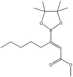 Methyl(z)-oct-2-enoate-3-boronic acidpinacol ester Struktur