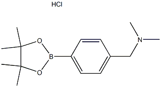 4-((N,N-DIMETHYLAMINO)METHYL)PHENYLBORONIC ACID PINACOL ESTER HCL, 1073371-85-3, 结构式