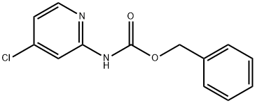 (4-クロロピリジン-2-イル)カルバミン酸ベンジル 化学構造式