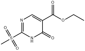 ETHYL 4-HYDROXY-2-(METHYLSULFONYL)PYRIMIDINE-5-CARBOXYLATE Structure