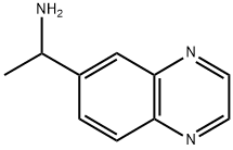 1-(Quinoxalin-6-yl)ethanamine 化学構造式