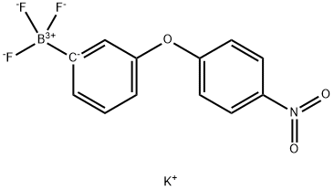 Potassium 3-(4-nitrophenoxy)phenyltrifluoroborate Struktur