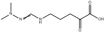 5-[[(DiMethylaMino)iMinoMethyl]aMino]-2-oxopentanoic Acid Struktur