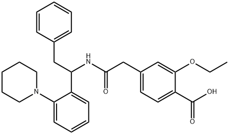 2-脱氧基异丙基-2-苯基瑞格列奈,107362-12-9,结构式