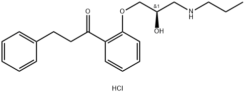 (R)-(+)-PROPAFENONE HYDROCHLORIDE Structure