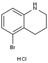 5-ブロモ-1,2,3,4-テトラヒドロキノリン塩酸塩 化学構造式