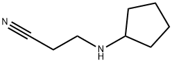 3-(シクロペンチルアミノ)プロピオニトリル 化学構造式