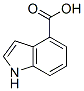 Indole-4-CarboxylicAcid 结构式