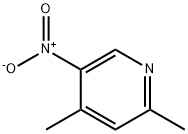 2,4-二甲基-5-硝基吡啶, 1074-99-3, 结构式