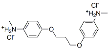 methyl-[4-[3-(4-methylammoniophenoxy)propoxy]phenyl]azanium dichloride Struktur