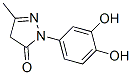 3H-Pyrazol-3-one, 2-(3,4-dihydroxyphenyl)-2,4-dihydro-5-methyl- (9CI) 结构式