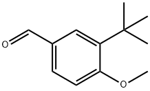 3-tert-butyl-4-methoxybenzaldehyde Struktur
