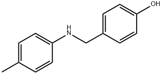 4-[[(4-甲基苯基)氨基]甲基]苯酚 结构式