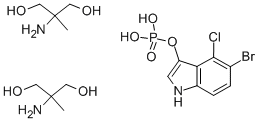 5-BROMO-4-CHLORO-3-INDOXYL PHOSPHATE, BIS(2-AMINO-2-METHYL-1,3-PROPANEDIOL) SALT Struktur