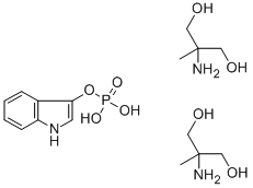 3-INDOXYL PHOSPHATE, BIS(2-AMINO-2-METHYL-1,3-PROPANEDIOL) SALT Struktur