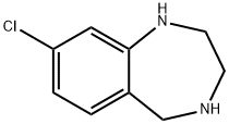 7-CHLORO-2,3,4,5-TETRAHYDRO-1H-BENZO[E][1,4]DIAZEPINE 结构式