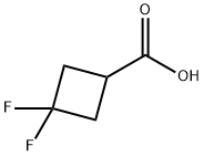 3,3-Difluorocyclobutanecarboxylic acid Struktur