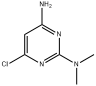 6-氯代-N2,N2-二甲基嘧啶-2,4-二胺 结构式