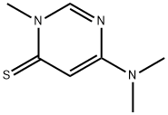 4(3H)-Pyrimidinethione,  6-(dimethylamino)-3-methyl- Structure