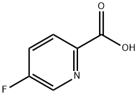 5-フルオロ-2-ピリジンカルボン酸 化学構造式