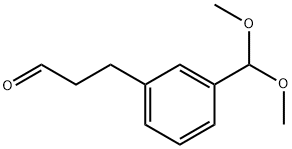 Benzenepropanal, 3-(diMethoxyMethyl)- Structure