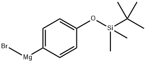 4-(tert-Butyldimethylsiloxy)phenylmagnesium bromide, 0.50 M in THF Structure