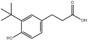 3-(3-tert-butyl-4-hydroxyphenyl)propionic acid Struktur