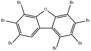 1,2,3,4,6,7,8-HEPTABROMODIBENZOFURAN Struktur
