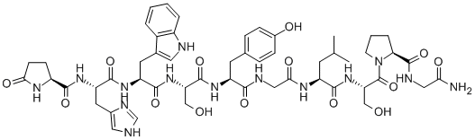 黄体生成素释放激素LHRH (SEA BREAM), 107569-48-2, 结构式